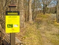 Warning sign Lyme Disease rural New York in Spring