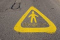 Warning sign near school attention children! Royalty Free Stock Photo