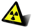 Warning sign nuclear danger Royalty Free Stock Photo