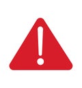 Warning sign red warning sign Icon vector illustration triangle