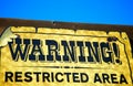 Warning sign Royalty Free Stock Photo