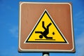 Warning sign: risk of falling