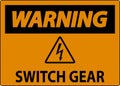 Warning Sign, Switch Gear Sign