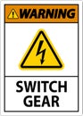 Warning Sign, Switch Gear Sign