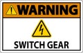 Warning Sign, Switch Gear Sign