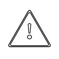 warning sign, triangular exclamation danger,