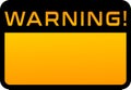 Warning Sign, vector. Flat Sign, Image. announcement about the dangers