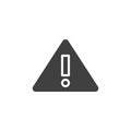 Warning sign vector icon Royalty Free Stock Photo