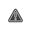Warning sign vector icon Royalty Free Stock Photo