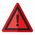 A warning sign vector icon Royalty Free Stock Photo