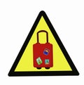 Warning sign during a virus pandemic - give up travel.