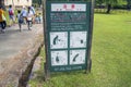 Warning Sign Watch Out Deer Sign Board At Nara Japan 2015