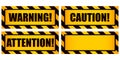 Warning Signs Royalty Free Stock Photo