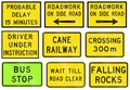 Warning Signs In Queensland - Australia