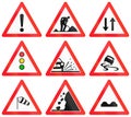 Warning signs used in Switzerland