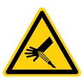 Warning Skin Puncture Symbol Sign ,Vector Illustration, Isolate On White Background Label. EPS10