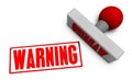 Warning Stamp Royalty Free Stock Photo