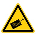 Warning Stop Return Card Symbol Sign, Vector Illustration, Isolate On White Background Label .EPS10 Royalty Free Stock Photo