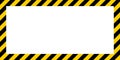 Warning striped rectangular background border yellow and black color Construction warning border Royalty Free Stock Photo