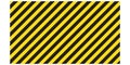 Warning striped rectangular background, yellow and black stripes on the diagonal, a warning to be careful - the potential danger v Royalty Free Stock Photo