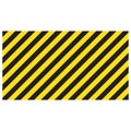 Warning striped rectangular background, yellow and black stripes on the diagonal, a warning to be careful Royalty Free Stock Photo