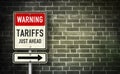 Warning - Tariffs just ahead Royalty Free Stock Photo