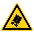 Warning Tip Over Hazard Symbol Sign, Vector Illustration, Isolate On White Background Label. EPS10 Royalty Free Stock Photo