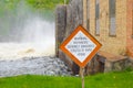 Warning to Kayakers at Grandfather Falls