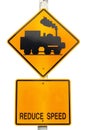 Warning train traffic sign