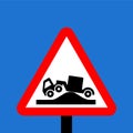 Warning triangle Risk of grounding traffic