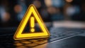 Warning Triangle Sign For Notifying Errors Royalty Free Stock Photo