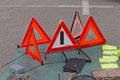 Warning triangles Royalty Free Stock Photo