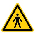 Warning Type BF Applied Parts Symbol Sign, Vector Illustration, Isolate On White Background Label. EPS10