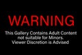 Warning Viewer Discretion is Advised Royalty Free Stock Photo