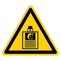 Warning Wear Card Symbol Sign, Vector Illustration, Isolate On White Background Label. EPS10 Royalty Free Stock Photo