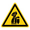 Warning Wear SCBA Symbol Sign, Vector Illustration, Isolate On White Background Label .EPS10