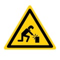 Warning Welding Area Wear Proper Eye Protection Symbol Sign, Vector Illustration Royalty Free Stock Photo