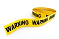 Warning Yellow Tape Royalty Free Stock Photo