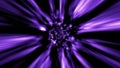 Warp flaming neon retro tunnel wormhole moving in hyperspace purple galaxy cosmos Royalty Free Stock Photo