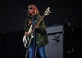 Warpaint in concert at Governors Ball Royalty Free Stock Photo