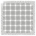 Warped grid pattern. Dynamic line mesh. Hypnotic square Vector. Vibrant framework. Royalty Free Stock Photo