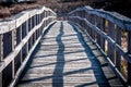 Wooden Boardwalk in Sunlight