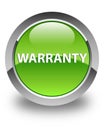 Warranty glossy green round button Royalty Free Stock Photo