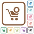 Warranty product purchase simple icons Royalty Free Stock Photo