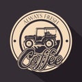 Warranty seal original coffee with car