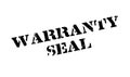 Warranty Seal rubber stamp