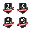 Warranty star icon set vector illustration isolated on white background Royalty Free Stock Photo