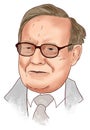 Warren Buffett Portrait Illustration