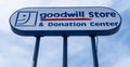 Warren, Pennsylvania, USA April 7, 2023 The Goodwill Store and Donation Center sign