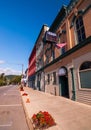 Warren, Pennsylvania, USA 8/30/2019 Businesses on Pennsylvania Avenue West including the American Legion Club and the Loyal Order